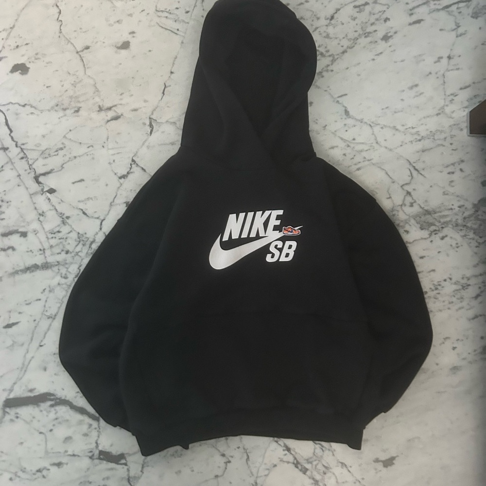 Nike Black Hoodie with embroidered sb dunk